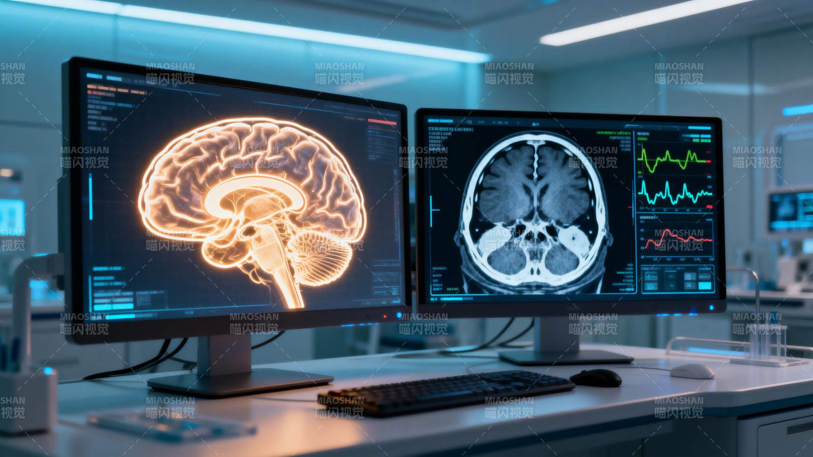 脑部扫描分析系统图片