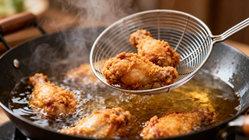 炸鸡腿金黄酥脆图片