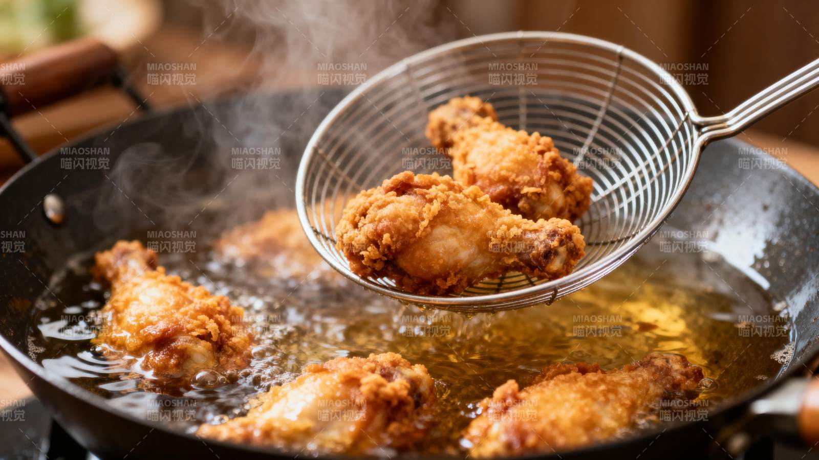 炸鸡腿金黄酥脆图片