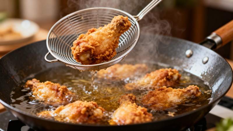 炸鸡腿金黄酥脆图片