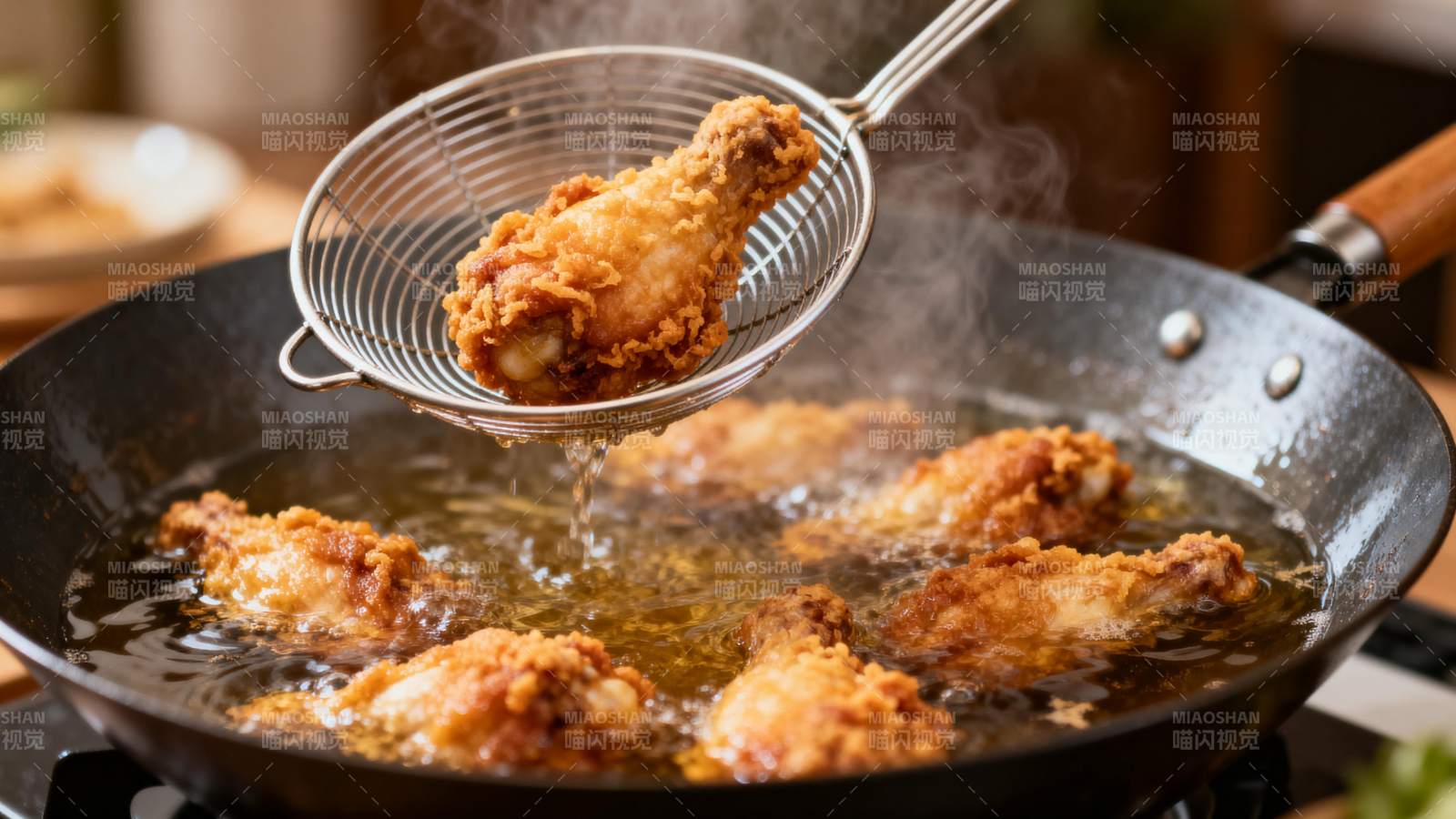 炸鸡腿金黄酥脆图片