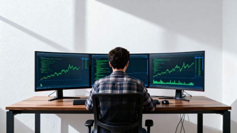 多屏监控数据分析图片