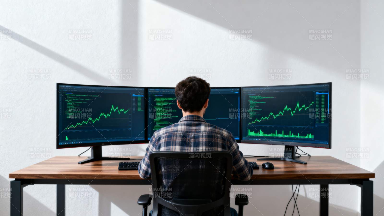 多屏监控数据分析图片