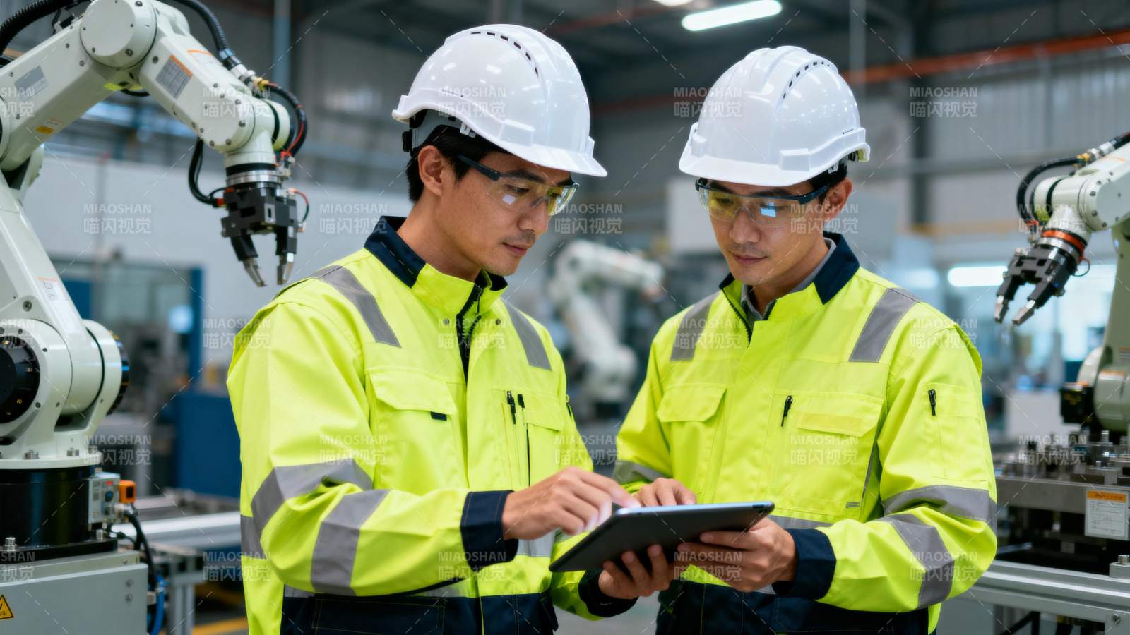 工厂技术人员协作图片