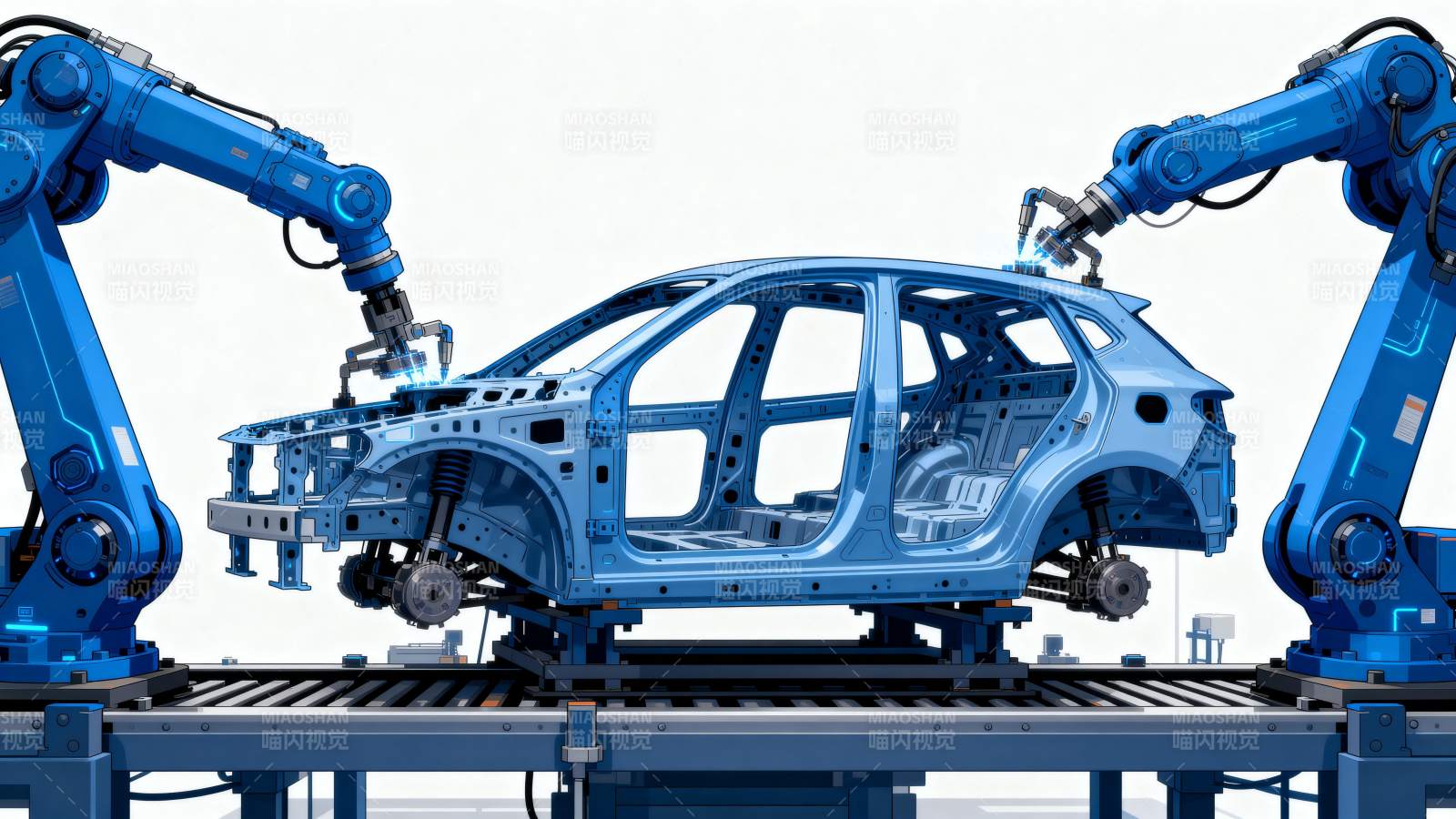 智能汽车装配线图片