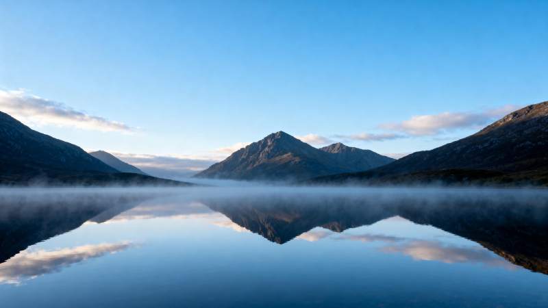 湖光山色镜中映图片