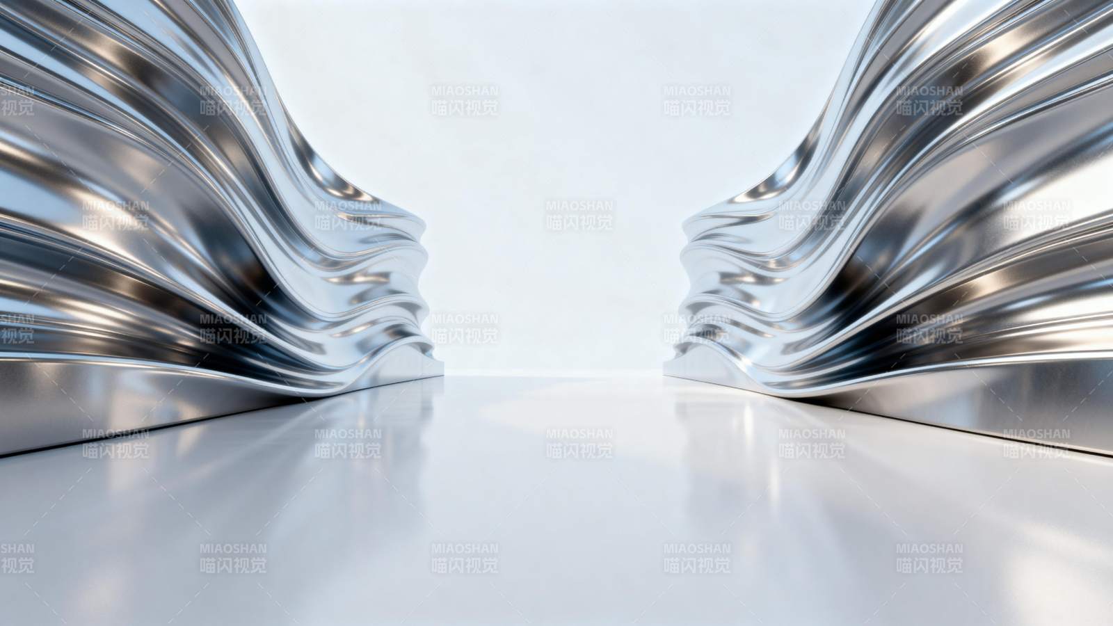 金属波浪艺术图片