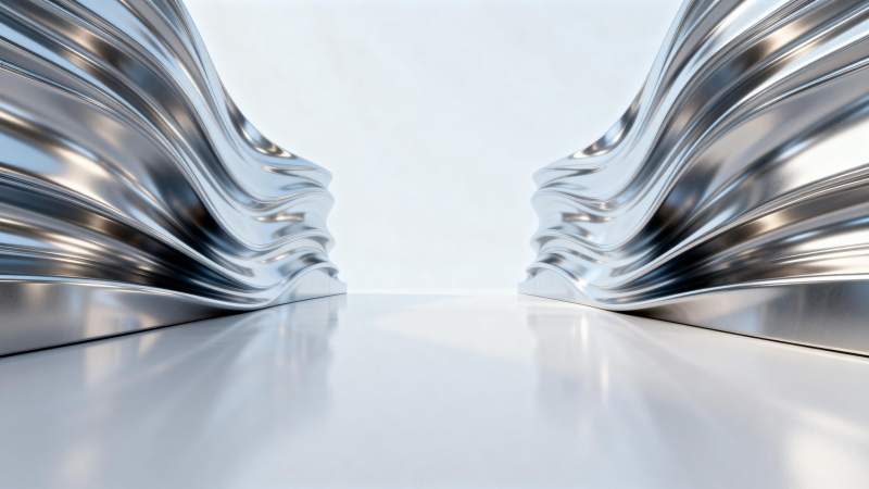 金属波浪艺术图片