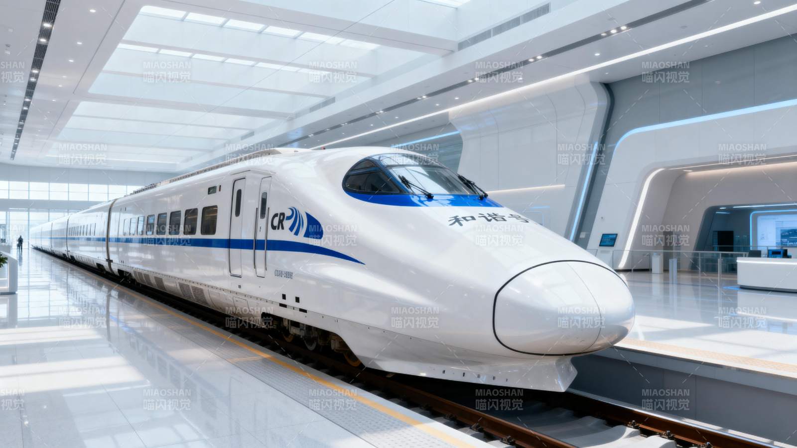 高铁进站图片