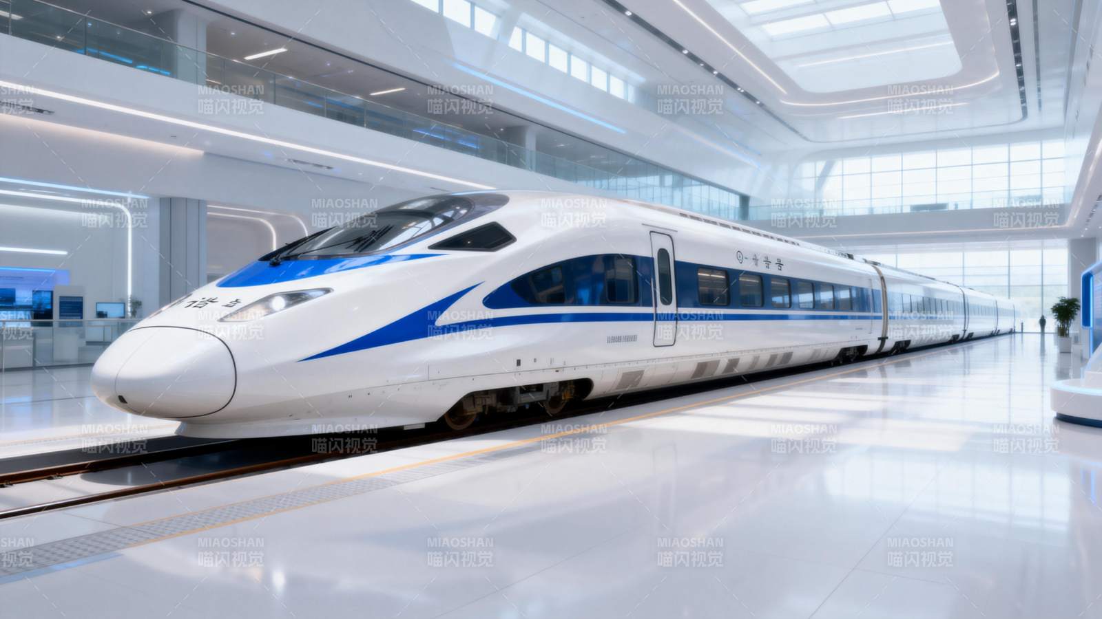 高速列车进站图片