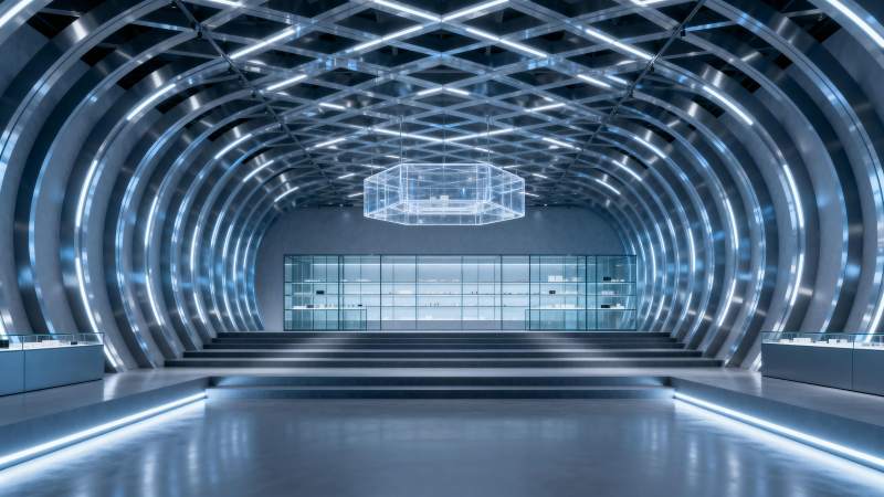 未来科技走廊图片