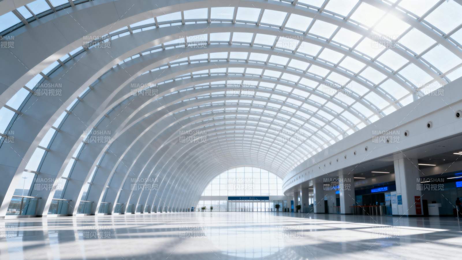 现代机场大厅图片