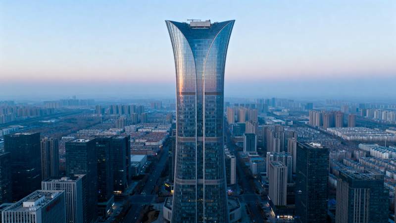 城市天际线中的摩天大楼图片