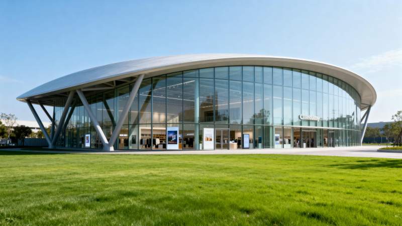 现代建筑玻璃馆图片