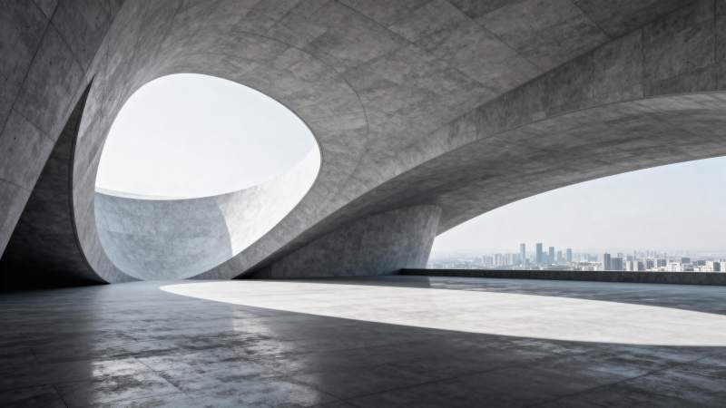 混凝土建筑之眼图片