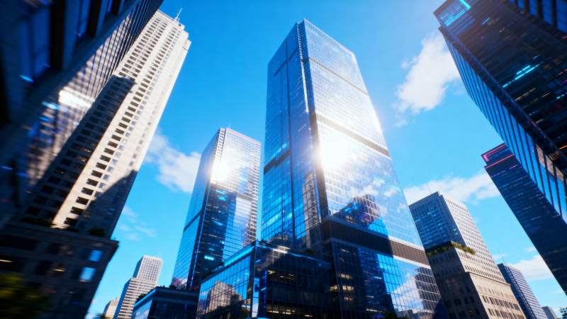 城市天际线图片