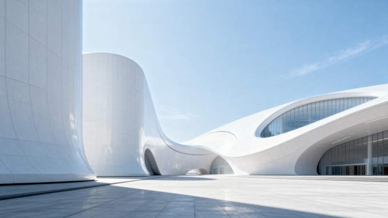 流线型建筑之美图片