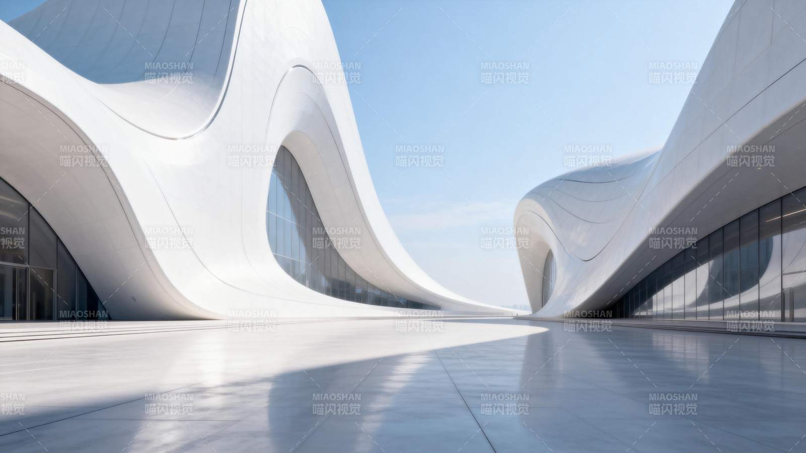 流线型建筑之美图片