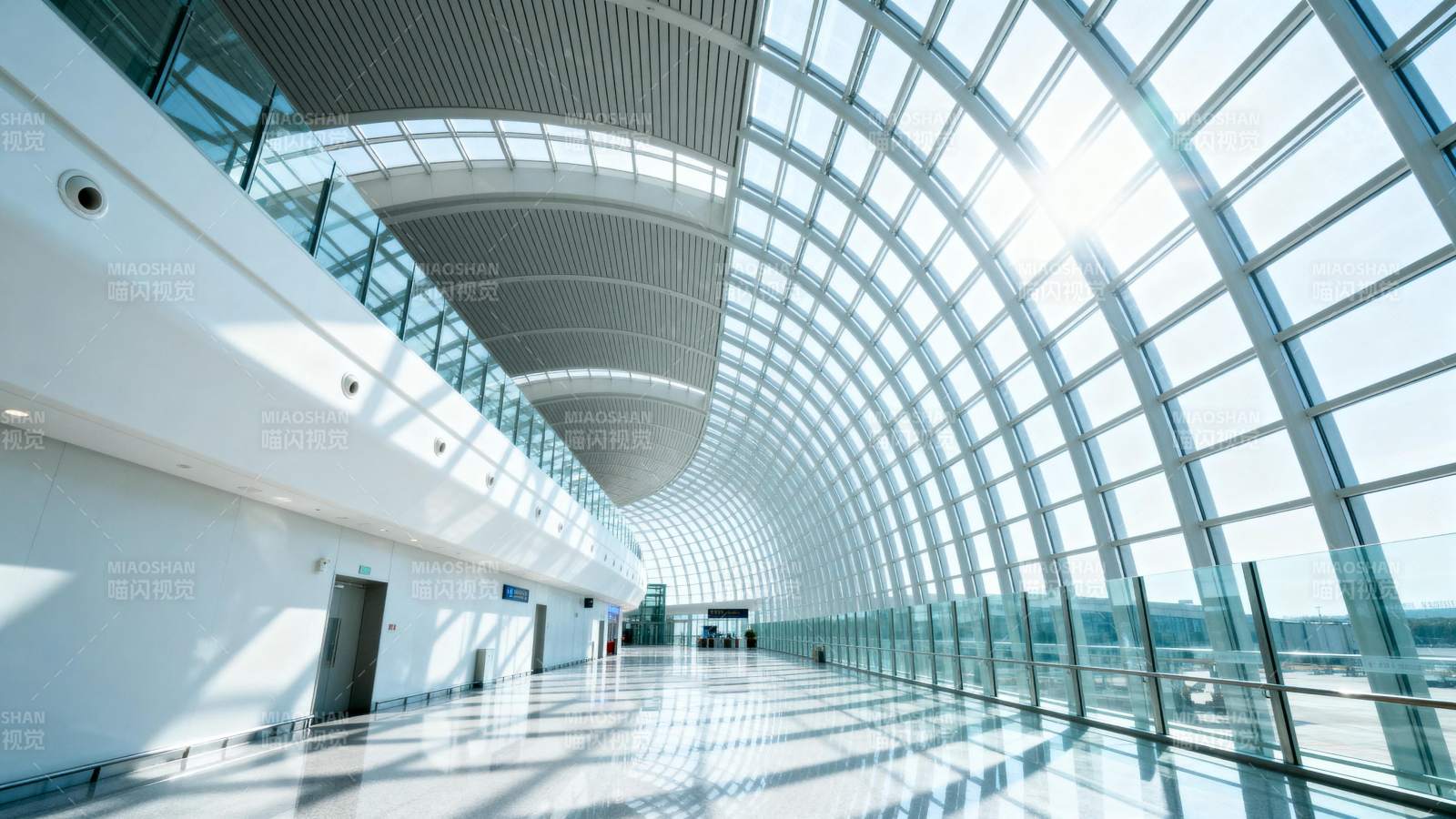 现代机场大厅图片