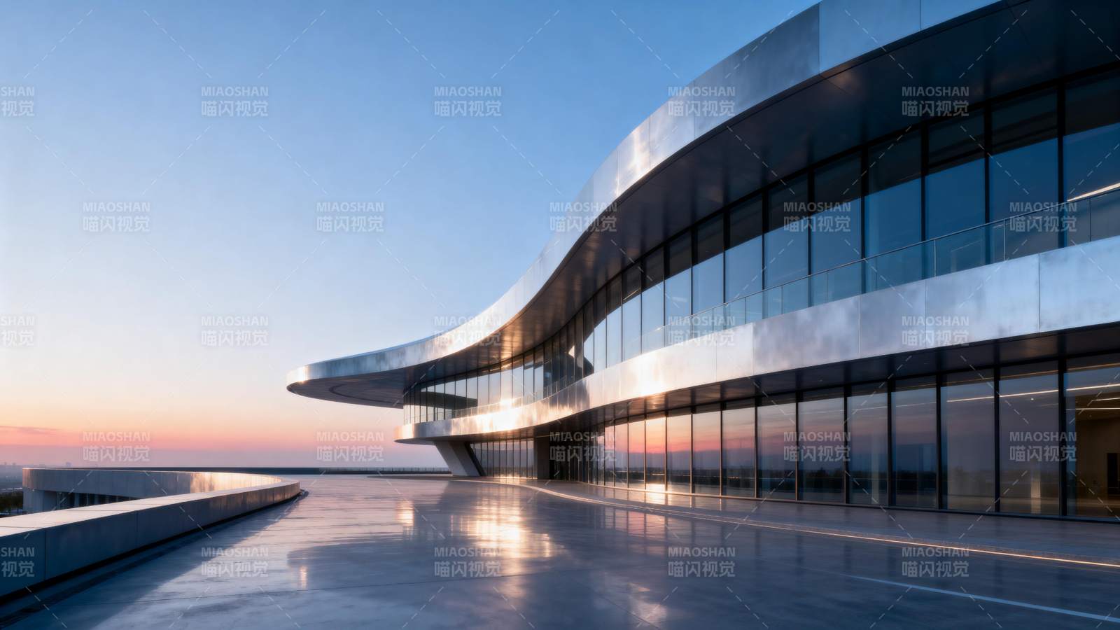 现代建筑曲线之美图片