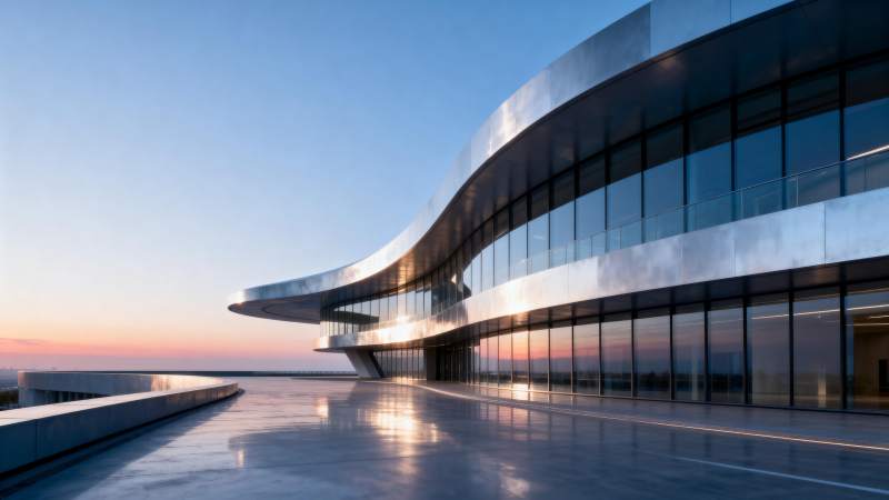 现代建筑曲线之美图片