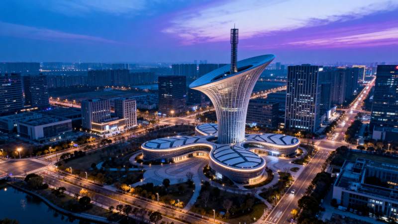 城市夜景地标建筑图片