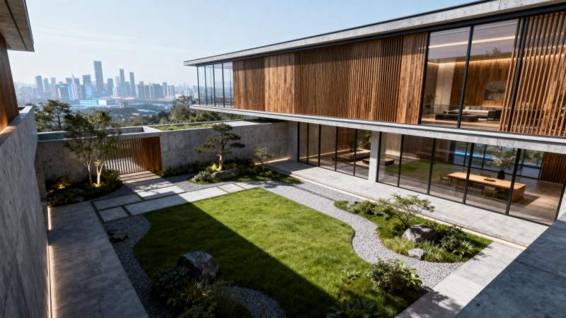 现代庭院豪宅图片