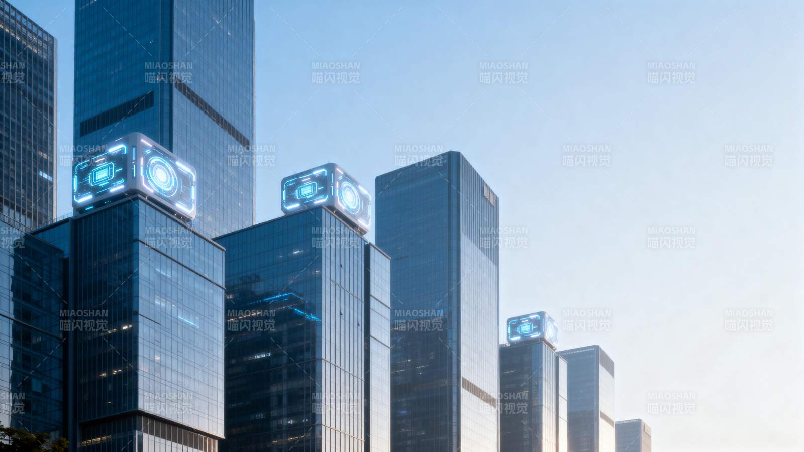 未来都市天际线图片