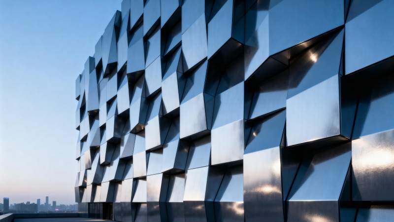 金属几何建筑外立面图片