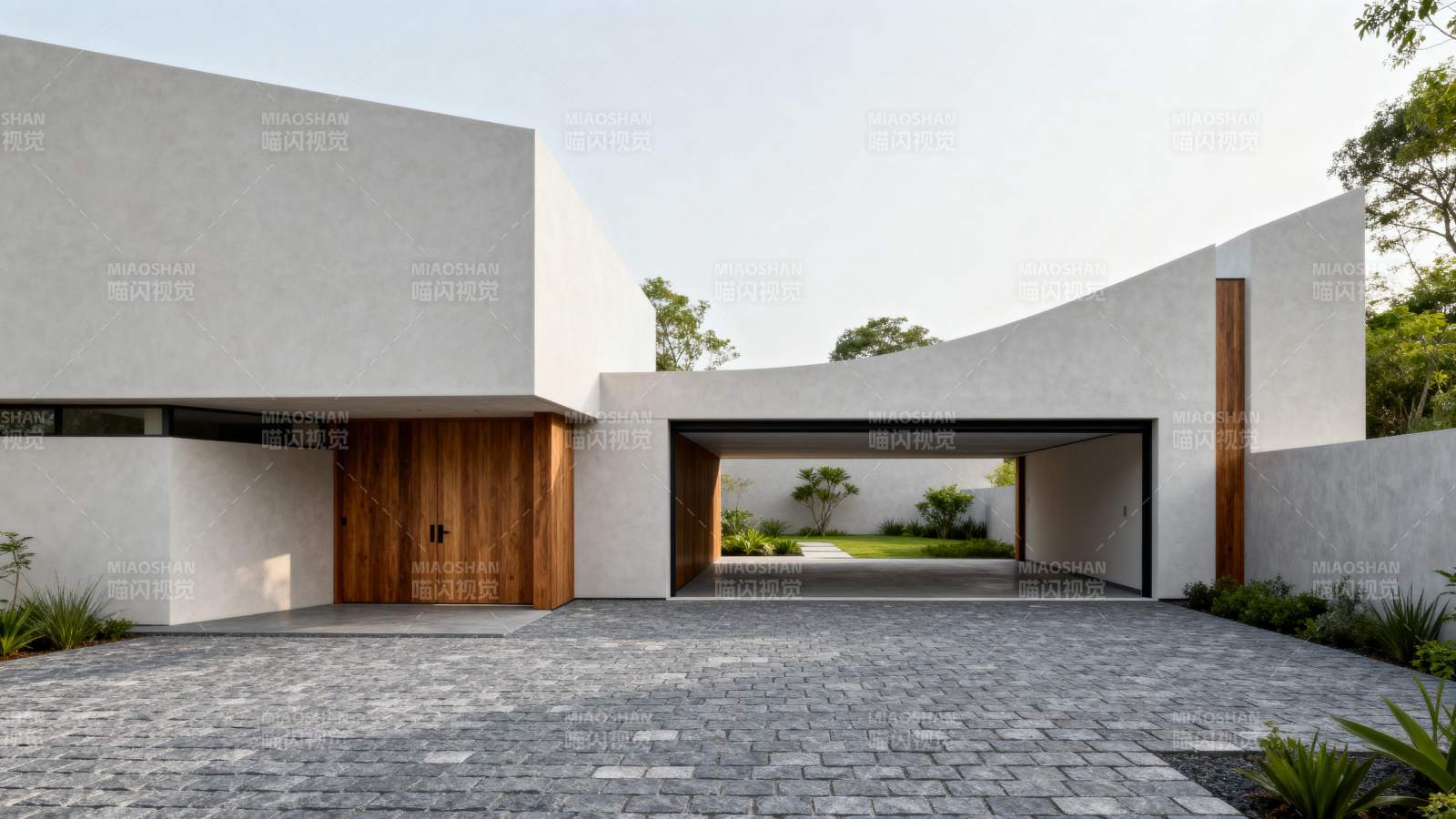 现代简约住宅入口图片