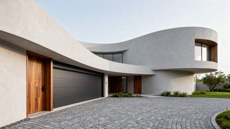 现代流线型住宅图片