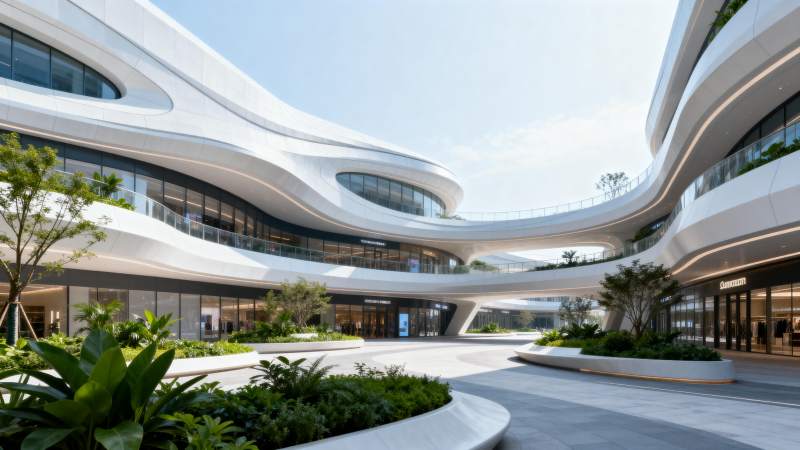 现代建筑庭院景观图片