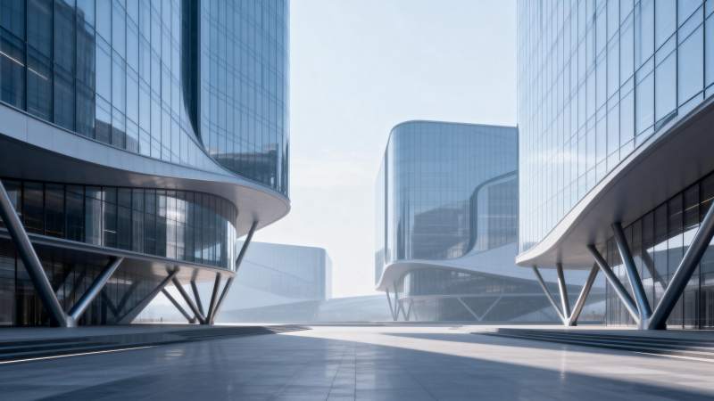 未来城市建筑群图片