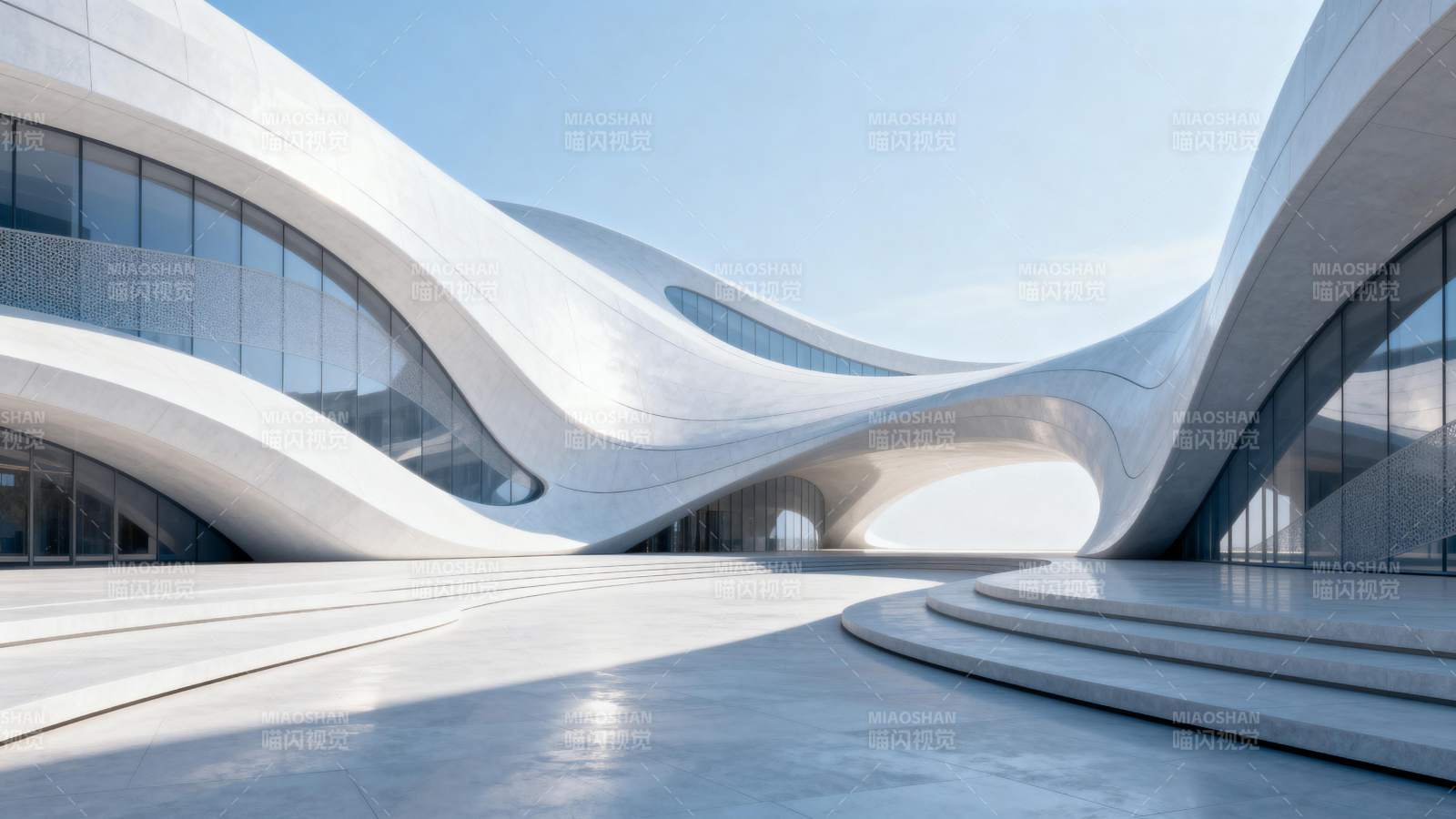 流线型建筑艺术图片