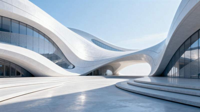 流线型建筑艺术图片