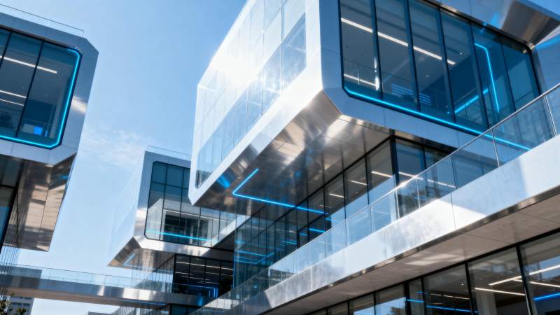 现代建筑玻璃幕墙图片