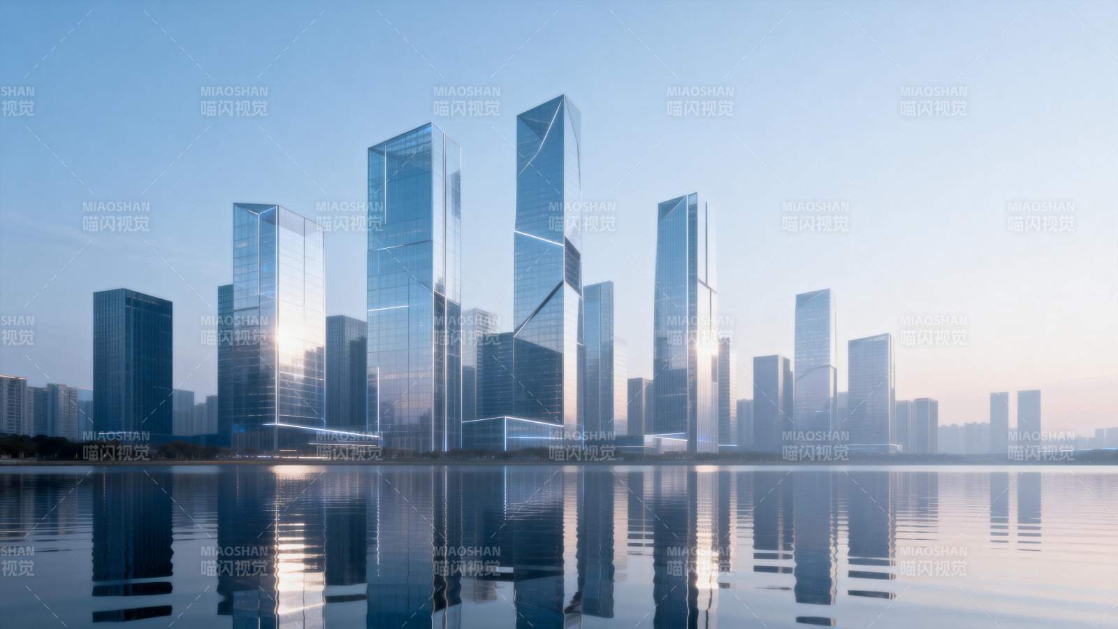 未来都市天际线图片