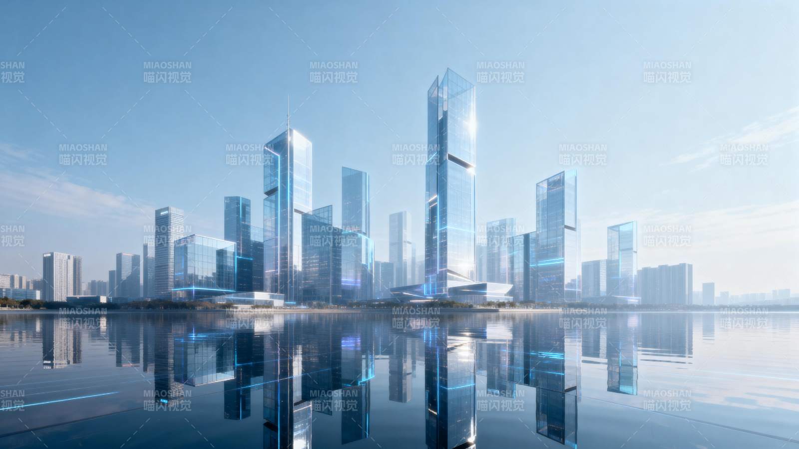 未来都市天际线图片