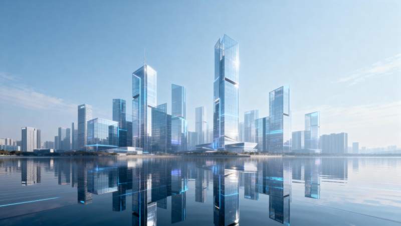 未来都市天际线图片