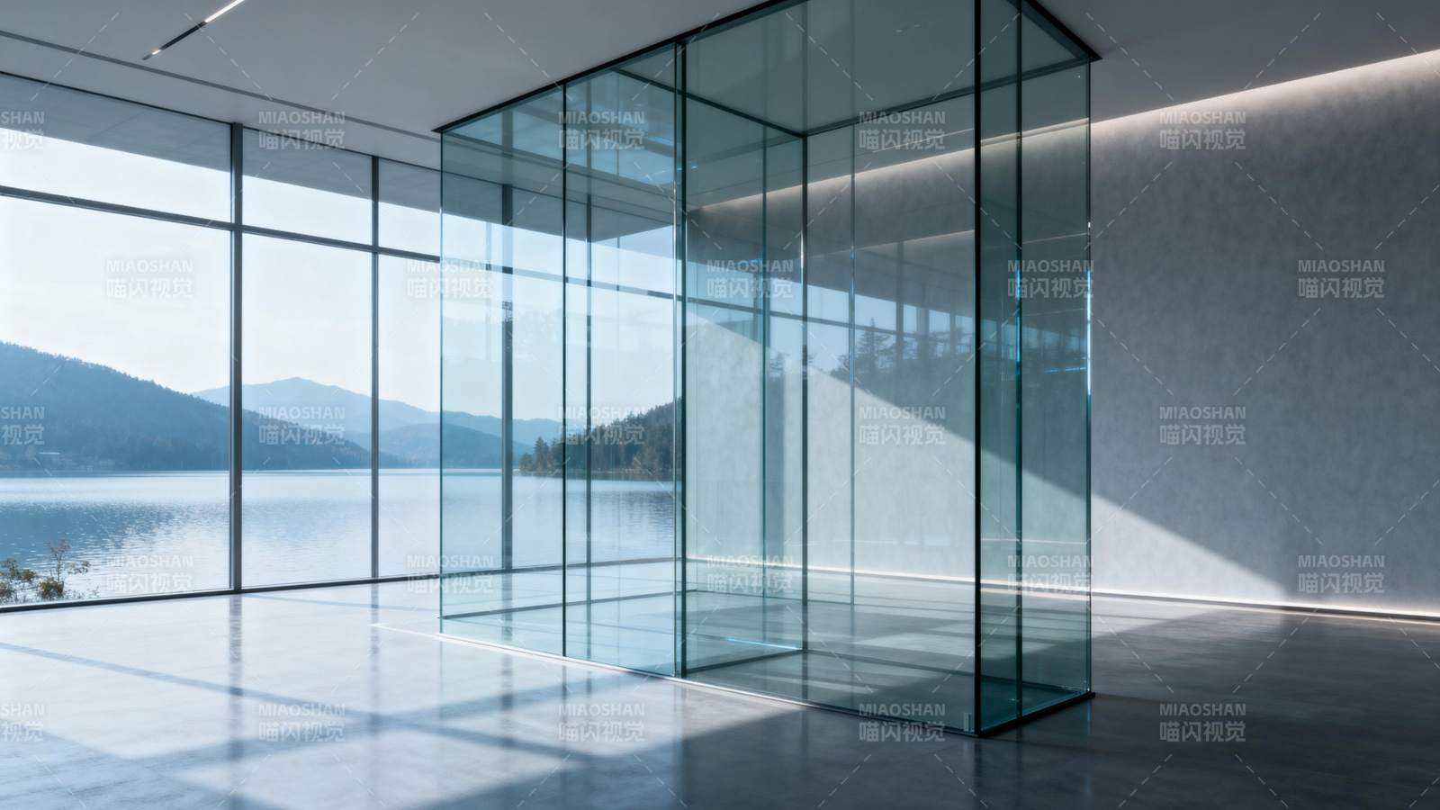 湖景玻璃展厅图片