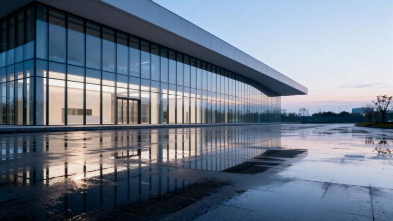 现代建筑倒影图片