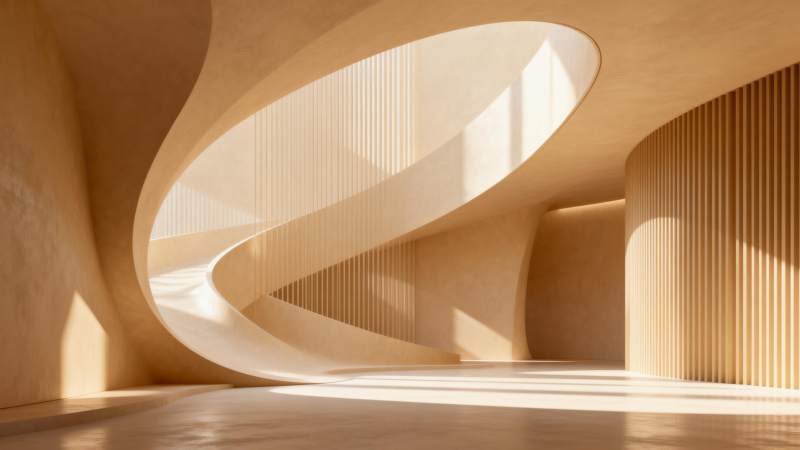 流线光影空间图片