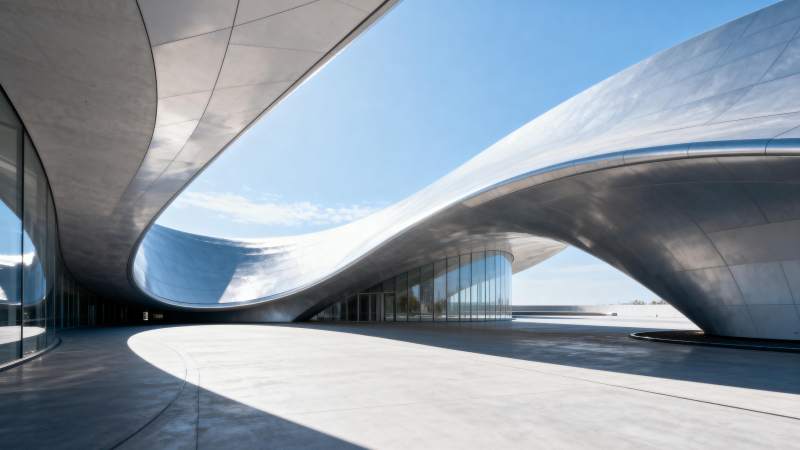 流线型建筑艺术图片