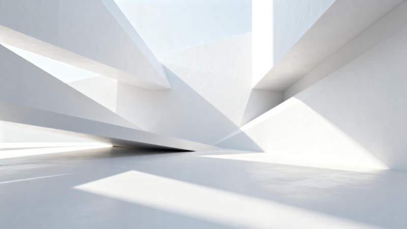 光影交错的几何空间图片