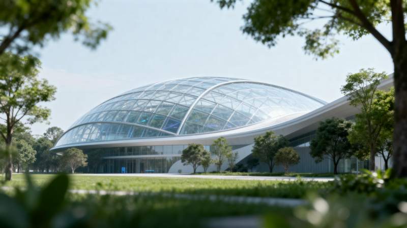 现代玻璃穹顶建筑图片