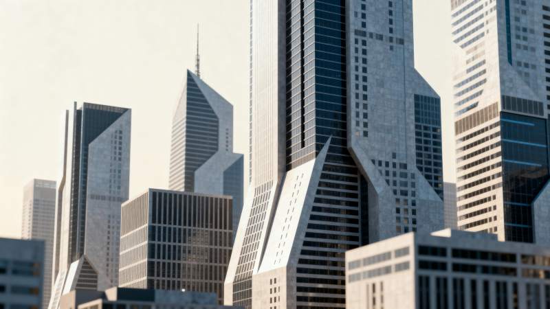 城市天际线图片