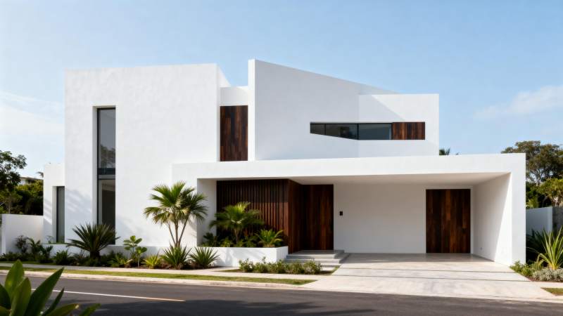 现代简约白墙住宅图片