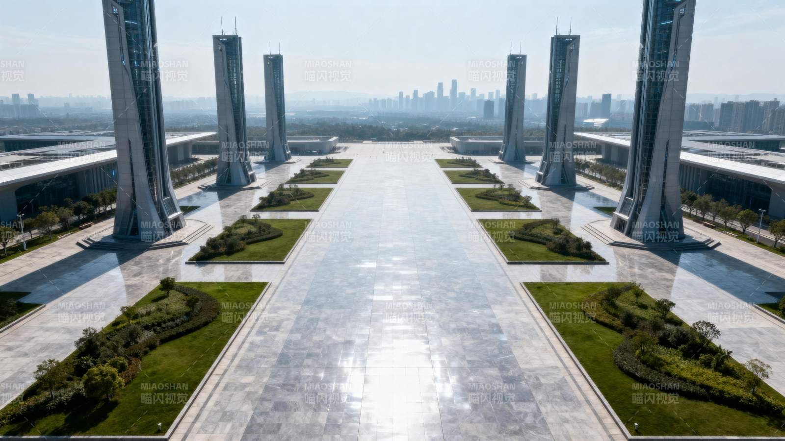 现代城市广场景观图片