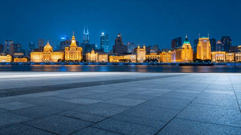上海夜景璀璨图片