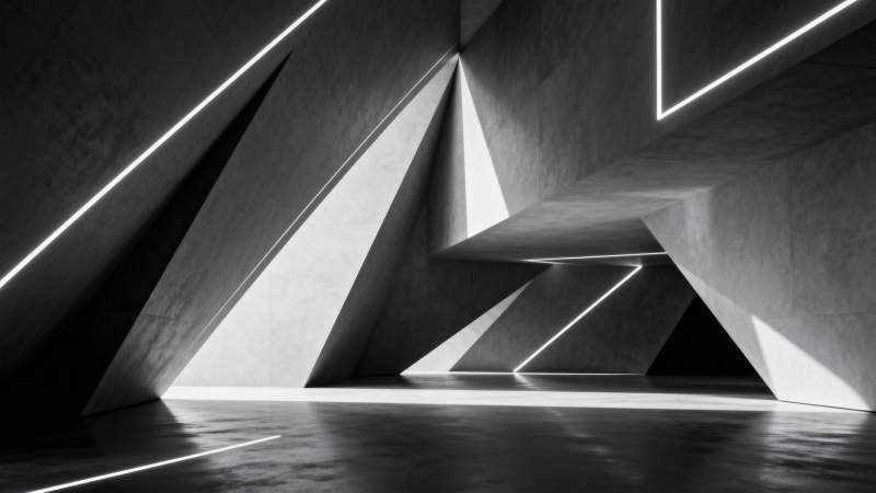 几何光影空间图片